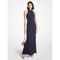 MICHAEL Michael Kors Ribbed Stretch Knit Halter Dress