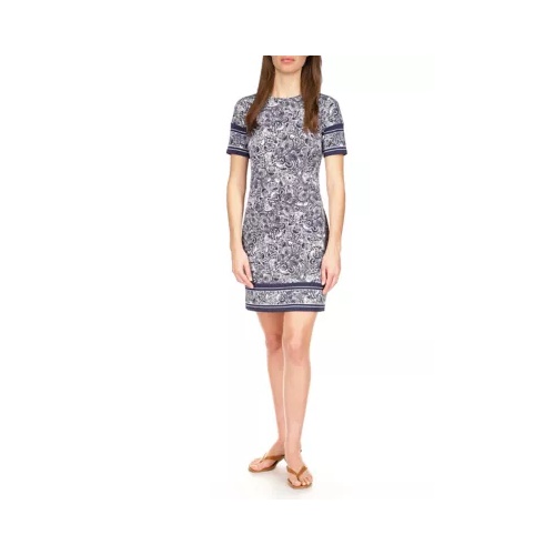 마이클코어스 Womens Paisley Border Hem Dress