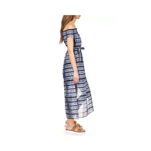 마이클코어스 Womens Shibori Stripes Maxi Dress