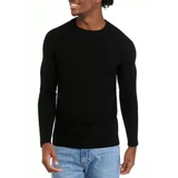 Mens Mixed Stitch Crew Neck Sweater