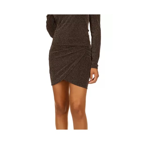마이클코어스 Womens Sparkle Shirred Wrap Skirt
