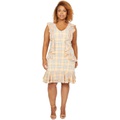 MICHAEL Michael Kors Pop Plaid Cascade Dress