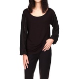 MICHAEL Michael Kors Open Neck Long Sleeve Top