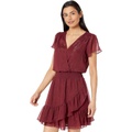 MICHAEL Michael Kors Crinkle Short Sleeve Wrap Dress