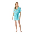 MICHAEL Michael Kors Kytoto Stripe V-Neck Belted Tunic Cover-Up