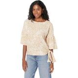 MICHAEL Michael Kors Petite Batik Paisley Flounce Sleeve T-Shirt