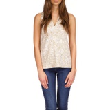 MICHAEL Michael Kors Paisley Ruffle Popover Tank