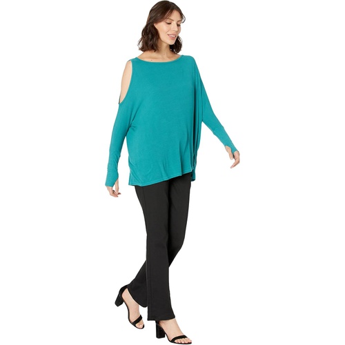  Michael Lauren Deuce Oversized Cold-Shoulder Tee