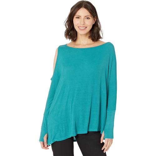  Michael Lauren Deuce Oversized Cold-Shoulder Tee