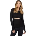 Michael Lauren Levis Cutout Long Sleeve Top