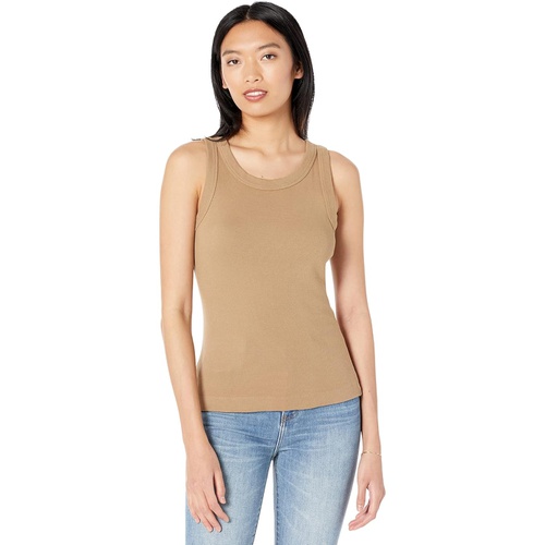  Michael Stars Paloma 1x1 Cotton Wide Binding Tank Top