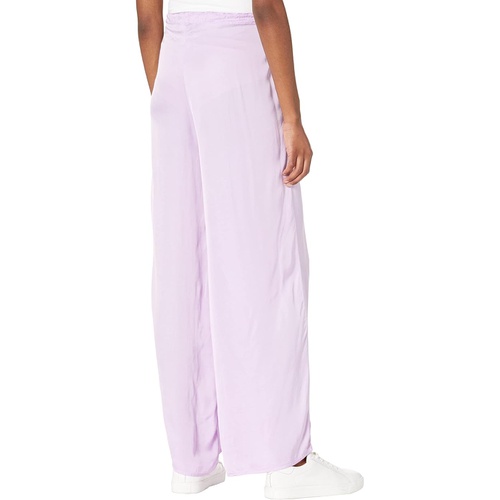  Michael Stars Viv Washed Satin Wide Leg Pants