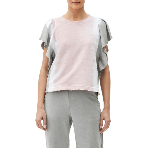  Michael Stars Ariana Canyon Wash Flutter Sleeve Pullover Top in Hermosa French Terry