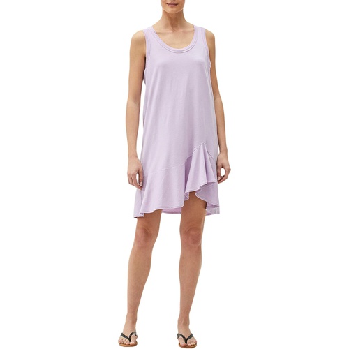  Michael Stars Jasmine Cotton Modal Swing Dress with Asymmetrical Hem