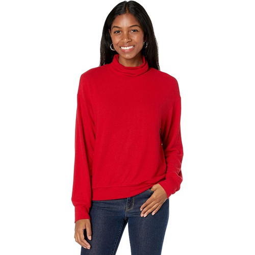  Michael Stars Madison Brushed Jersey Mimi Turtleneck Pullover