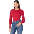 Michael Stars Misha Ultra Rib Puff Sleeve Top