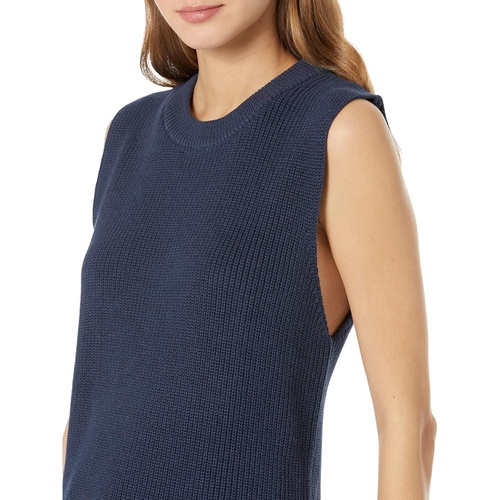  Michael Stars Sydney Cotton Sweater Vest with Side Slits