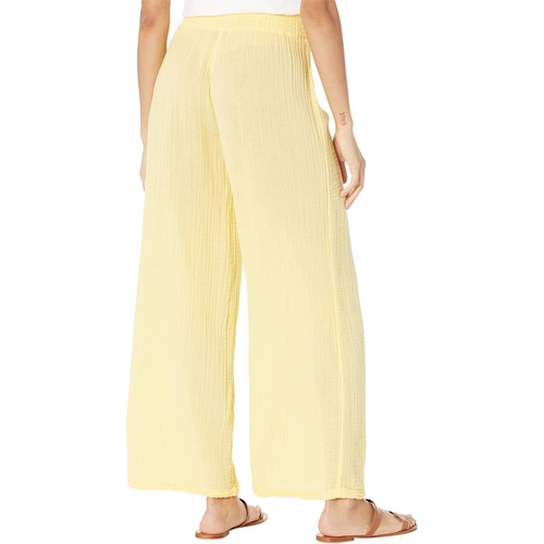  Michael Stars Susie Double Gauze Smocked Wide Leg Pants