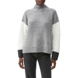 Michael Stars Color-Block Turtleneck Sweater