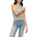 Michael Stars Pina Ultra Rib Racer Front Crop Tank Top