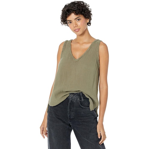  Michael Stars Tammy Double Gauze Easy Tank with Side Slits