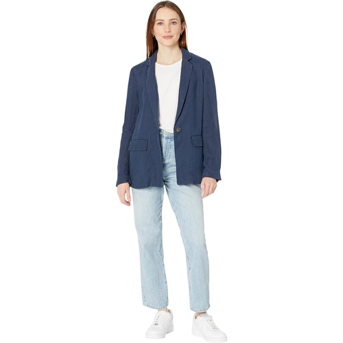  Michael Stars Lottie Woven Linen Single Breasted Blazer