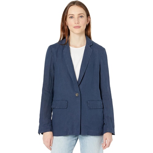  Michael Stars Lottie Woven Linen Single Breasted Blazer