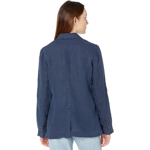  Michael Stars Lottie Woven Linen Single Breasted Blazer