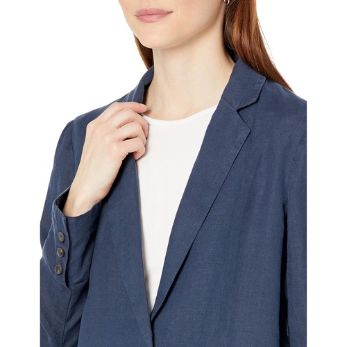  Michael Stars Lottie Woven Linen Single Breasted Blazer