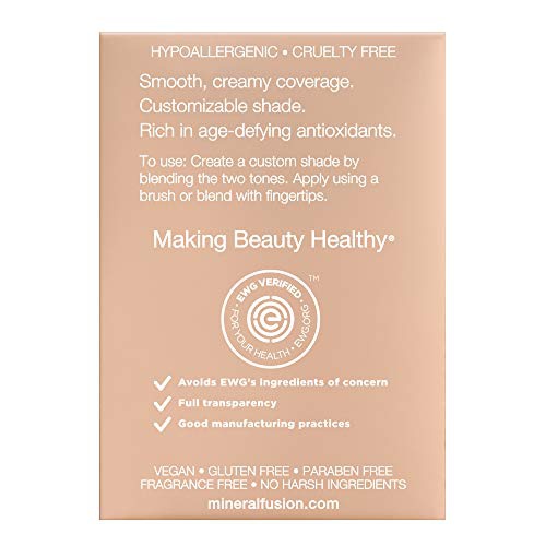  Mineral Fusion Compact Concealer Duo, Warm Shade, 0.11 Ounce (Packaging May Vary)