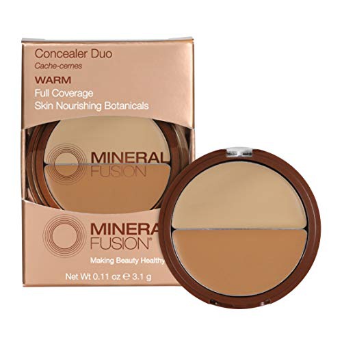  Mineral Fusion Compact Concealer Duo, Warm Shade, 0.11 Ounce (Packaging May Vary)