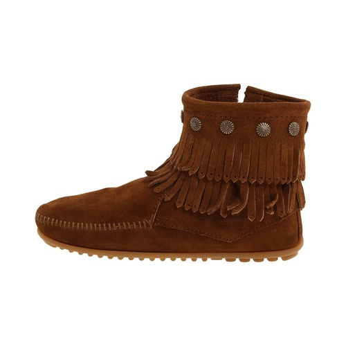 미네통카 Minnetonka Double Fringe Side Zip Boot