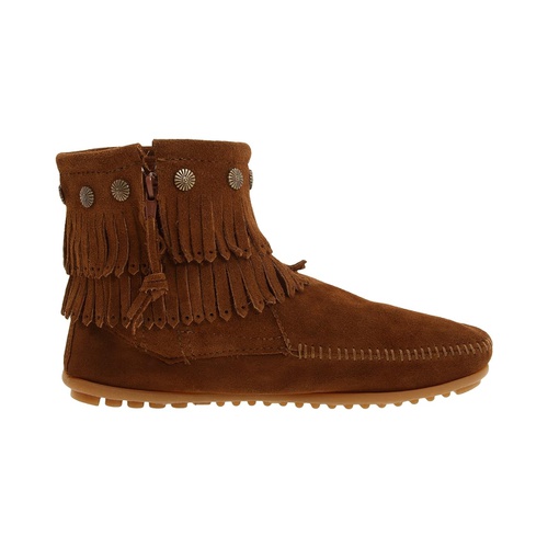 미네통카 Minnetonka Double Fringe Side Zip Boot