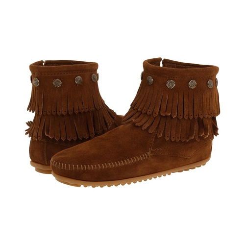 미네통카 Minnetonka Double Fringe Side Zip Boot