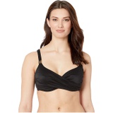 Miraclesuit D-DDD Cup Solid Surplice Bra Top