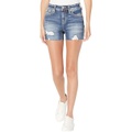 Miss Me Cutoffs High-Rise Shorts in Medium Blue