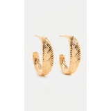 Missoma Gold Medium Braid Hoop Earrings