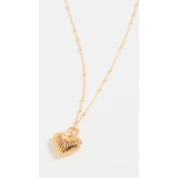 Missoma Ridge Heart Necklace