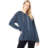 Mod-o-doc Soft Slubby Terrycloth Long Sleeve Slim Hooded Tunic