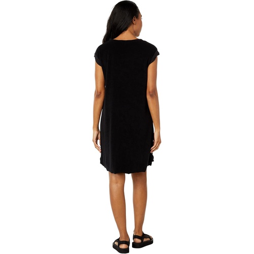  Mod-o-doc Terry Cloth Twist Cap Sleeve Boatneck Dress