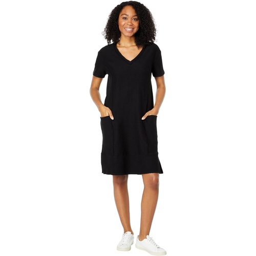  Mod-o-doc Ottoman Rib Short Sleeve Seamed Shift Dress