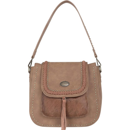  Montana West Ranch Hair-On Leather Collection Hobo