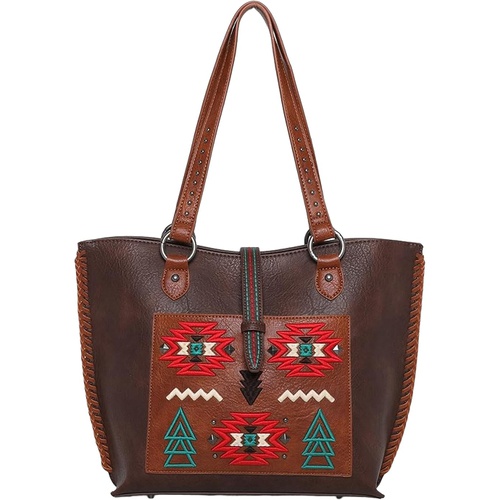  Montana West Wrangler Embroidered Aztec Tote