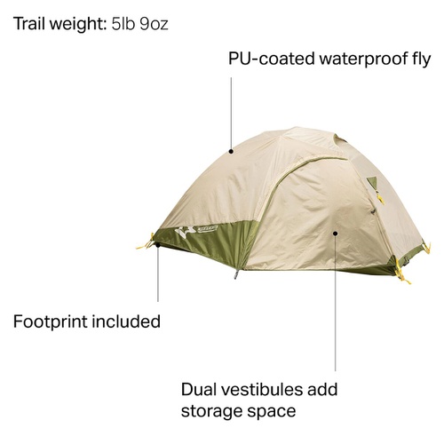  Mountainsmith Morrison Evo 2 Tent: 2-Person 3-Season - Hike & Camp