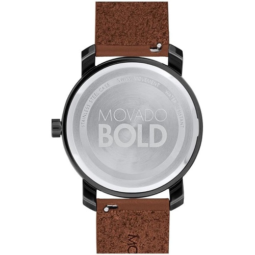  Movado Bold Black Dial Mens Watch 3600489