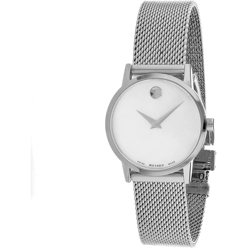  Movado Mens Museum Silver Dial Watch - 607350