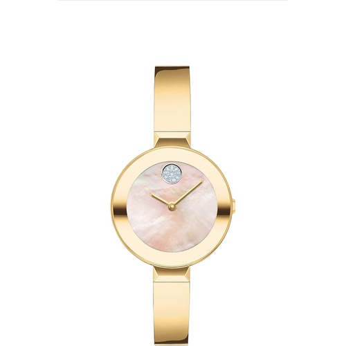  Movado Womens Swiss Quartz Watch with Stainless Steel Strap, Gold, 8.5 (Model: 3600627)