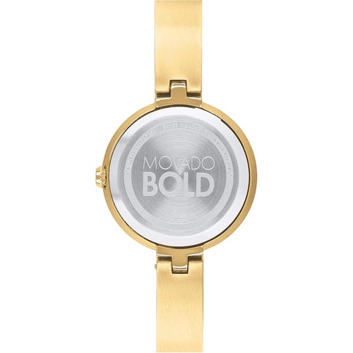  Movado Womens Swiss Quartz Watch with Stainless Steel Strap, Gold, 8.5 (Model: 3600627)