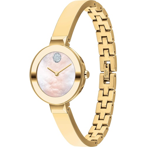  Movado Womens Swiss Quartz Watch with Stainless Steel Strap, Gold, 8.5 (Model: 3600627)