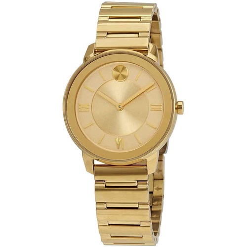  Movado Bold Quartz Gold Dial Ladies Watch 3600591